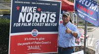 A Flagler County Republican Party resolution that failed was calling on Mayor Mike Norris to remember what he ran on, but also to acknowledge his misconduct since his election. (© FlaglerLive)