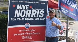 A Flagler County Republican Party resolution that failed was calling on Mayor Mike Norris to remember what he ran on, but also to acknowledge his misconduct since his election. (© FlaglerLive)