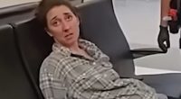 A woman named Alicia could barely keep her eyes open as she refused to get off a plane from Dallas to Boston on April 14, 2024, resurfaced bodycam footage showed