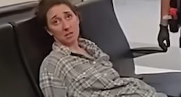 A woman named Alicia could barely keep her eyes open as she refused to get off a plane from Dallas to Boston on April 14, 2024, resurfaced bodycam footage showed