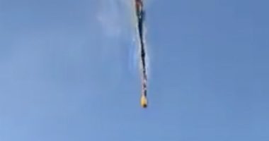 At least eight people have died after a hot-air balloon burst into flames and plunged to the ground in Brazil (pictured) - as it is claimed two miraculously survived
