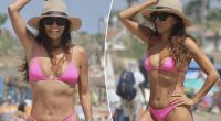 Eva Longoria rocks cheeky pink bikini on Spain beach after skipping Jeff Bezos and Lauren Sánchez’s wedding