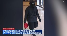 FBI offers reward for information on suspect in 2 North Side bank robberies