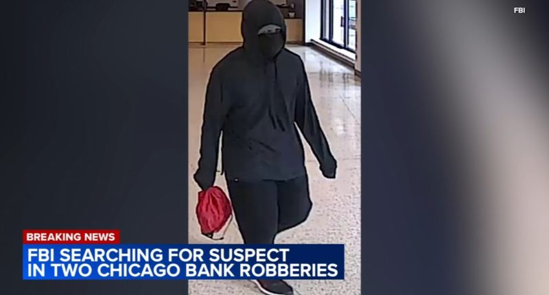 FBI offers reward for information on suspect in 2 North Side bank robberies