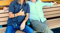 Vern Shank, left, recruited his friend, actor Robert Romanus (of "Fast Times at Ridgemont High," “CHiPs,” “21 Jump Street,” “MacGyver,” “Will & Grace” and many more credots), to appear in the video for the new Cherry Drops tune, “I Dedicate This Song to You.” (Vern Shank)