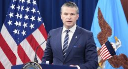 Defense Secretary Pete Hegseth speaks during a news conference at the Pentagon in Washington, Sunday, June 22, 2025, after the U.S. military struck three sites in Iran, directly joining Israel's effort to destroy the country's nuclear program