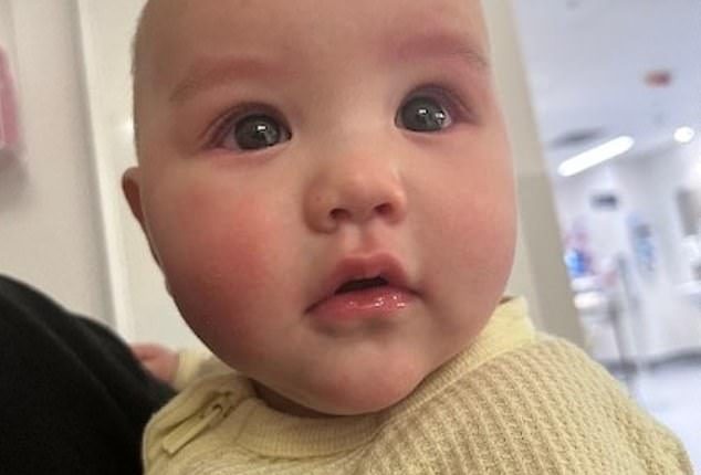 Queensland mum Tiffani Teasdale's daughter Pixie (pictured) was rushed to hospital with eye injuries after being sprayed with a fire extinguisher by a teenager on an e-bike
