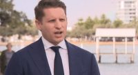 Shadow Minister for Home Affairs Andrew Hastie on Sunday delivered the Coalition's response to US bomb strikes against Iran (pictured)