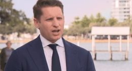 Shadow Minister for Home Affairs Andrew Hastie on Sunday delivered the Coalition's response to US bomb strikes against Iran (pictured)