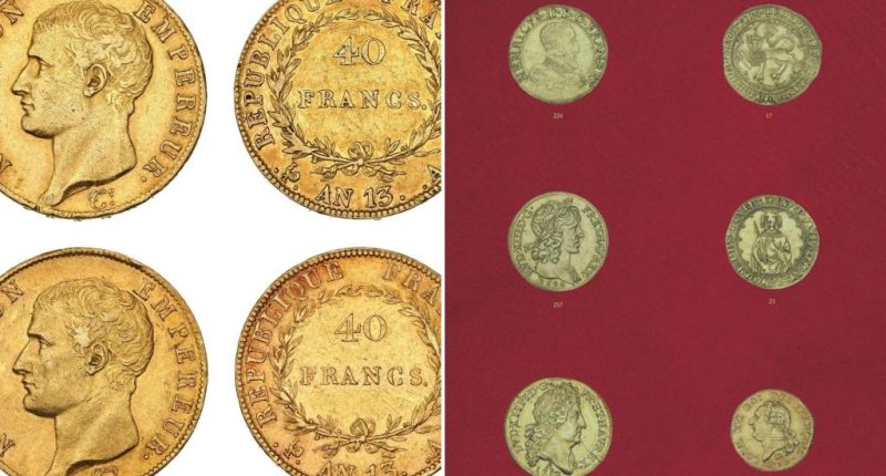 Gold coin collection discovered behind a wall after owner’s death sells — for nearly $4 million