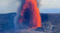 Hawaii’s Kilauea Volcano erupts for the 25th time since December with lava reaching over 330 feet