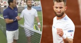 Heated tennis handshake features fiery ‘pig,’ ‘piece of s–t’ exchange