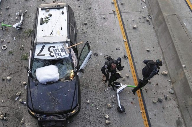 Ho-Hum, Nothing to See Except 'Lawful' Angelenos Attempting to Murder Cops; Dem Govs Endorse!