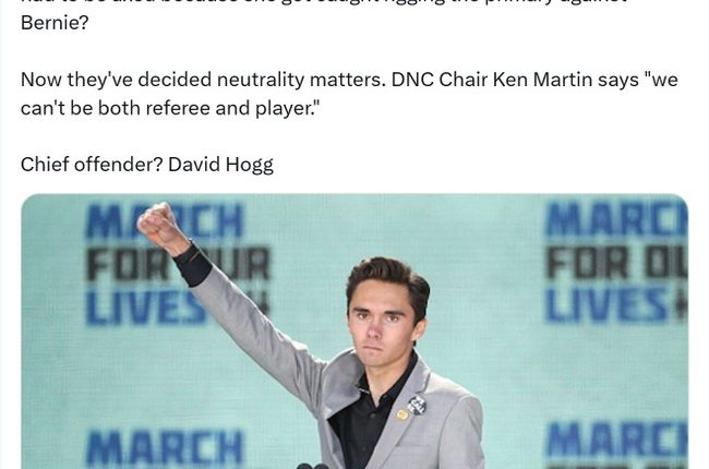 Hogg Kicked Out of DNC