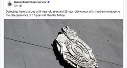 Kylie Johnson took to Facebook to mark three weeks since her 'Phee Phee' disappeared just moments before she received tragic confirmation from Queensland Police that her daughter was never coming home (her updated post is pictured)