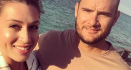 Justin Adams, a father-of-three and small business owner from the town of Yeppoon, has been told for the third time in four years that his cancer has returned. Pictured with his wife Tanya