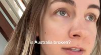 An Australian woman (above) has gone viral after asking, 'what's the point?' of trying to keep up with the cost of living crisis