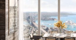 Pictured is an artist's impression of the three-storey penthouse at One Sydney Harbour in Barangaroo purchased for $141.55million by multimillionaire Yan Zhang