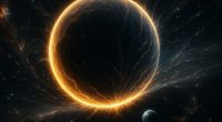 Scientists say that the universe has a 'self-destruct button' called false vacuum decay. The idea is that the cosmos is not at its most stable state, if it is ever pushed into this state a vast sphere of energy will consume everything in existence (AI-generated impression)