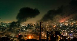 Smoke rises from locations targeted in Tehran amid the third day of Israel’s waves of strikes against Iran, on June 15, 2025.