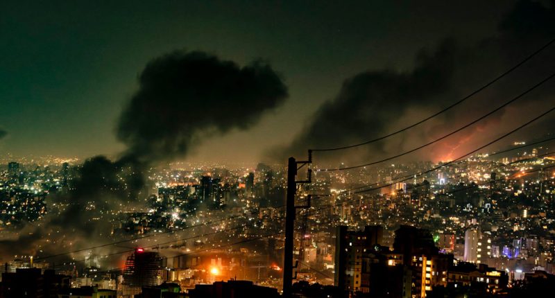 Smoke rises from locations targeted in Tehran amid the third day of Israel’s waves of strikes against Iran, on June 15, 2025.
