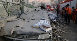Extensive damage is seen in the Iranian capital, Tehran, after Israel conducted strikes