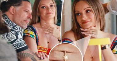 Joe Manganiello, girlfriend Caitlin O’Connor spark engagement rumors with diamond ring during Italian date night