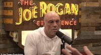 Joe Rogan (pictured) backed Republican renegade Thomas Massie as he discussed the MAGA civil war taking place over Donald Trump's involvement in the Israel-Iran war
