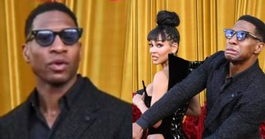 Jonathan Majors, Meagan Good stir buzz with their appearance at Hollywood Impact awards
