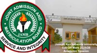 Joseph Ayo babalola university cut-off mark