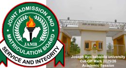 Joseph Ayo babalola university cut-off mark