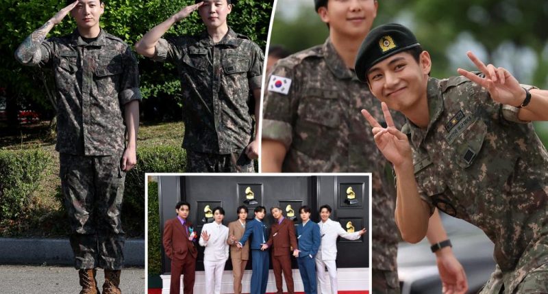 K-pop stars Jimin and Jung Kook of BTS discharged from military service as band’s reunion nears