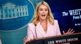 Karoline Leavitt Dons Busty Barbie Suit That Not Even Kayleigh McEnany Would Dare Wear