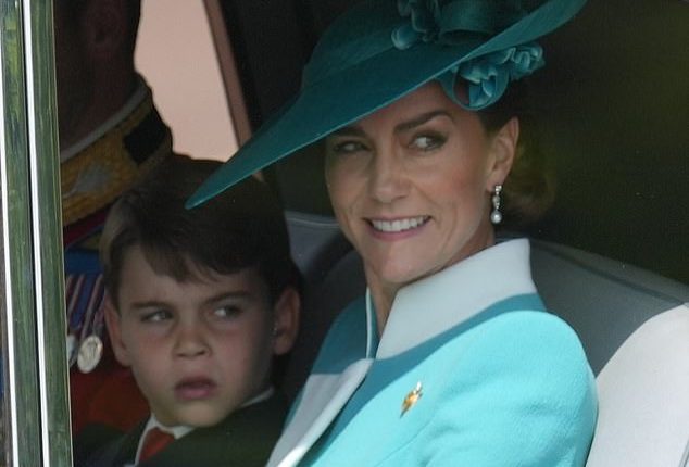 The Princess of Wales was the image of elegance as she attended Trooping the Colour today