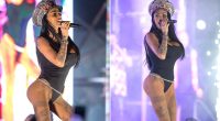 Katie Price sparks concern with her skinny frame as she performs on stage in tiny bodysuit
