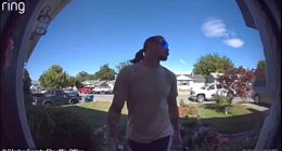 The Chelan County Sheriff's Office released Ring doorbell camera footage showing Travis Decker, 32, in a light colored T-shirt and dark shorts in the days leading up to his visitation with his three young daughters