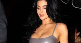 Kylie Jenner looks incredible in skintight silver mini-dress after revealing details of her surgery