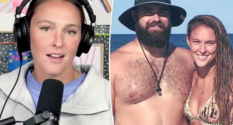 Kylie Kelce scolds husband Jason’s ‘drooling’ fans: ‘Put your tongues back in your mouth’