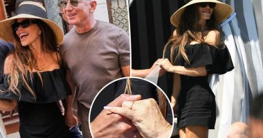 Lauren Sánchez debuts her wedding ring during post-nuptials outing with Jeff Bezos in Venice