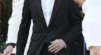 Leonardo DiCaprio was mocked over his bizarre penchant for a low sitting baseball cap as he attended Jeff Bezos and Lauren Sanchez' Venice wedding this week - pictured Friday at the nuptials