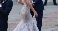 Vittoria Ceretti was a vision of beauty on Thursday night as she made a glamorous outing in Venice ahead of Lauren Sanchez and Jeff Bezos' £20 million wedding