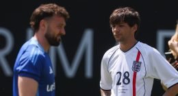 Louis Tomlinson and Sam Thompson hold Soccer Aid ‘peace’ dinner to put any awkwardness over Zara McDermott behind them