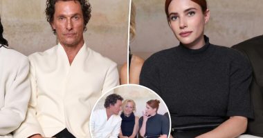 Matthew McConaughey and Emma Roberts ignore A-list actress in awkward fashion show video