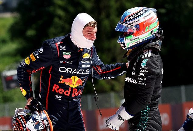 Max Verstappen was left fuming with Kimi Antonelli after crashing out of Sunday's Grand Prix