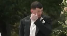 Megan McKenna’s footballer husband wipes away tears in new video of their fairytale wedding