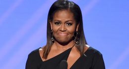 Michelle Obama's Off-The-Shoulder Shirt Is Her Most Flirty Look Yet