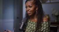 Michelle Obama made a snide jibe at her husband Barack as she shared how she is 'so glad' the pair never had a son because he would've been just like his father