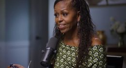 Michelle Obama made a snide jibe at her husband Barack as she shared how she is 'so glad' the pair never had a son because he would've been just like his father