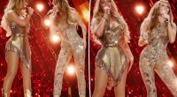 Miley Cyrus and Beyoncé match in glittering gold for ‘II Most Wanted’ performance in Paris