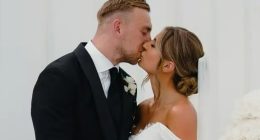 Moment Dani Dyer and Jarrod Bowen’s wedding guests sing very rude football chant about new bride